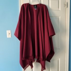 Rachel Zoe fringed cape